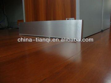 TCW100mm Aluminium PVC Skirting flooring