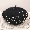 Little Pearl Pearl Wool Beret Vintage Woolen Fedora