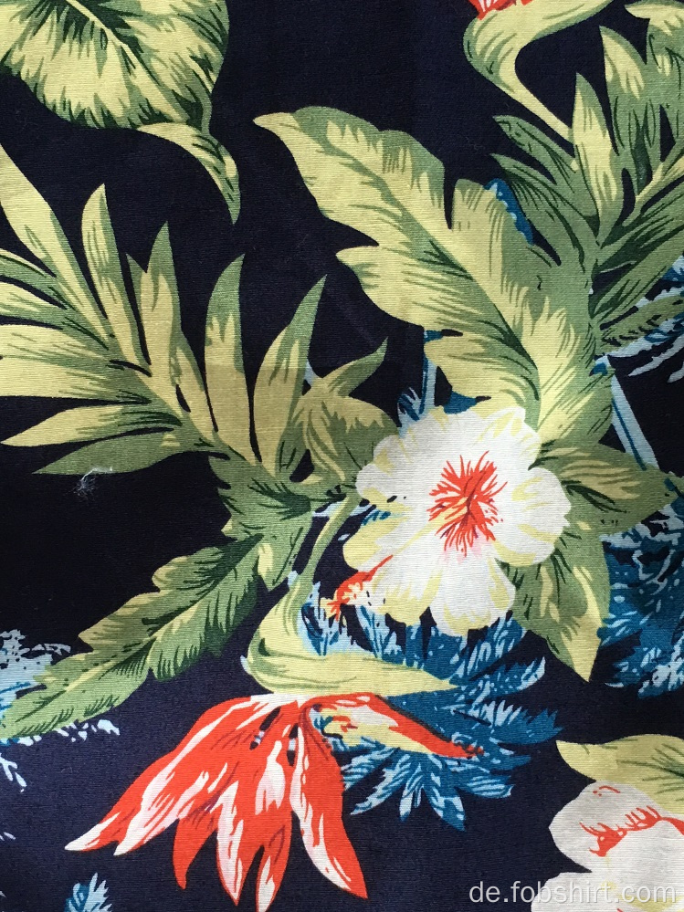 Männer Baumwolldruck Hawaii Shirt