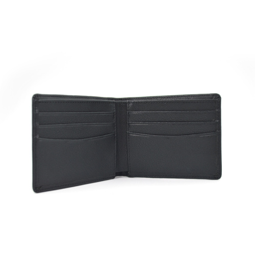 2020 Men Blank Sublimation Black PU Leather Wallet