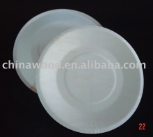 wooden disposable plate