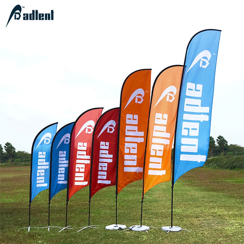 hot sale outdoor feather banner double side with flag pole