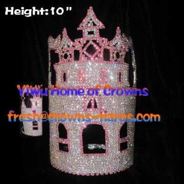 10inch Castle Crystal Pageant Crowns