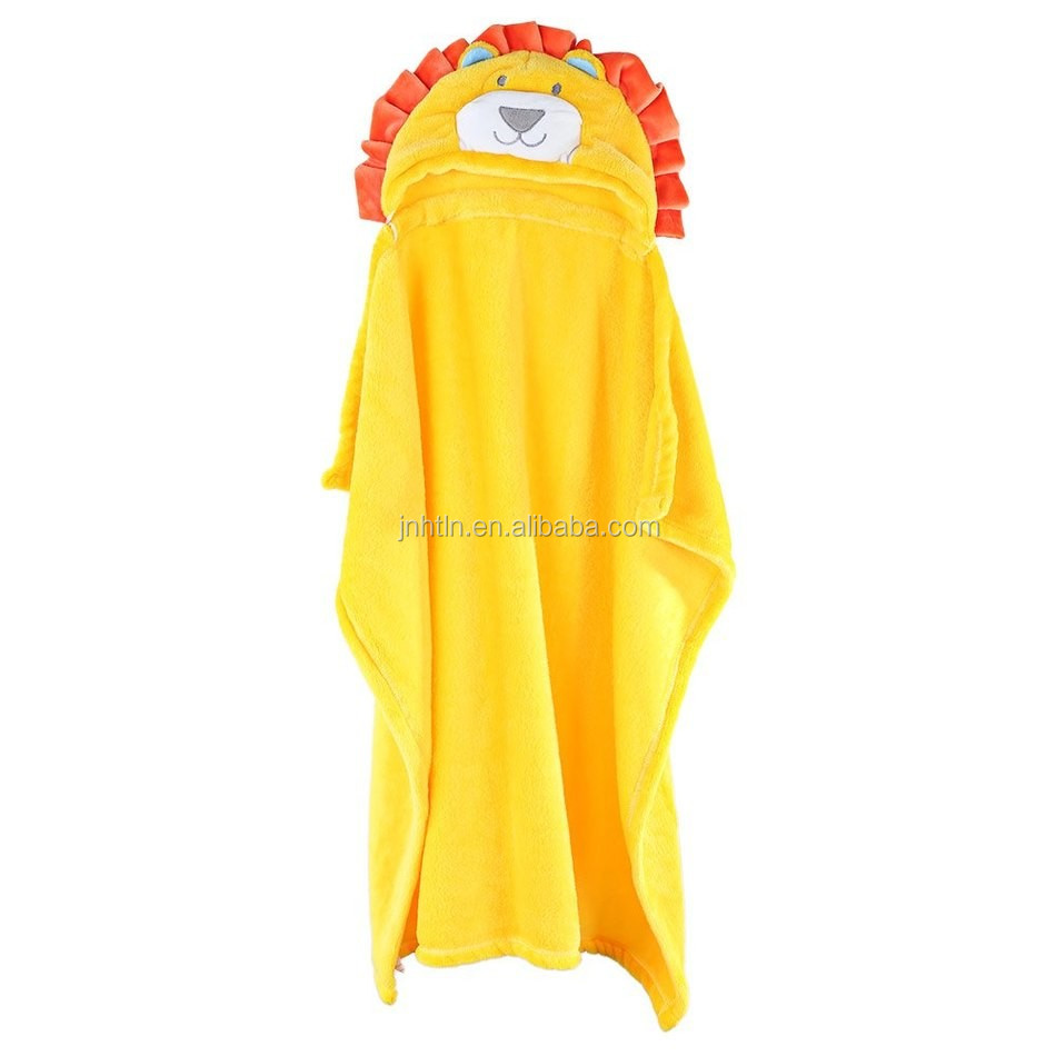 Soft Baby Bath Towels Animal Shape Hooded Towel Lovely