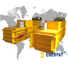 Auto tying horizontal balers