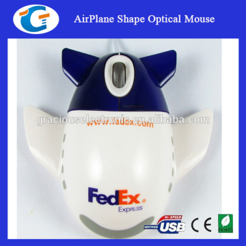 Novelty Airplane Shaped Optical Mini Wired Computer Mouse Mice