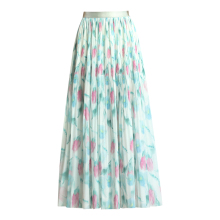 OEM Women's Chiffon Summer Dresses and Floral A-line Skirts