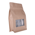 Stock Flat Bottom Bags With Clear Window