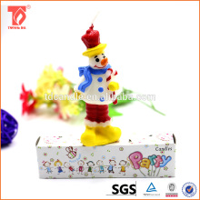 christmas candle decoration fancy snowman christmas pillar candle