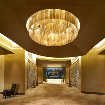 Oversized Flower Brass Led Banquet Hall Chandelier Lighting