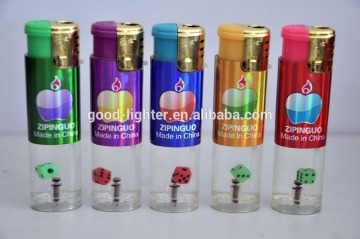 2017 Hot sell! Beautiful gas windproof lightet rechargeable gas lighters