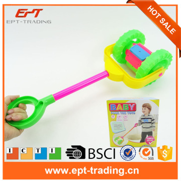 Hand push toy for kid,Christmas Plastic Baby Push Along Toy,Wholesale pull and push toy