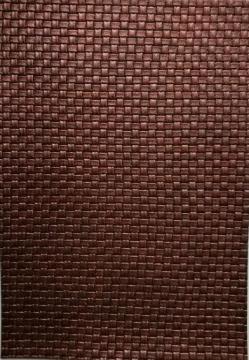 Bronze woven pattern PU leather