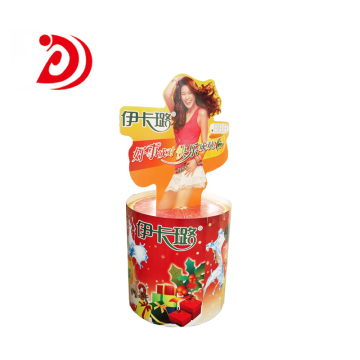 Shampoo cardboard rotating display stand