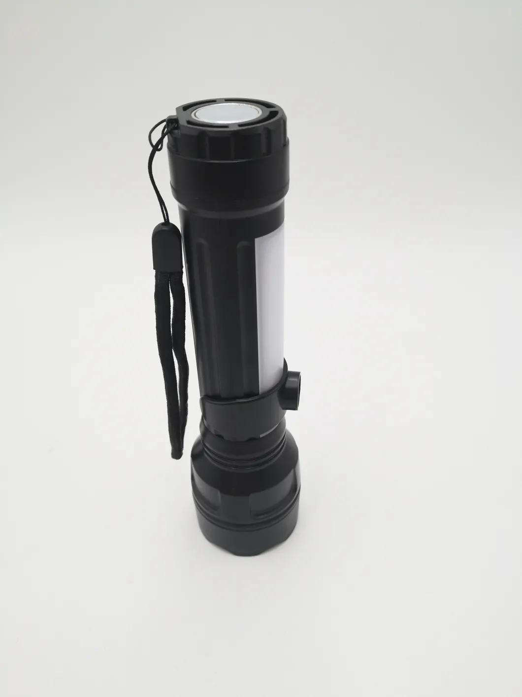 ABS Plastic Rechargeable Black LED Torch