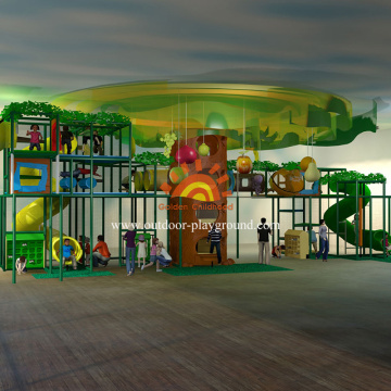 Huge Jungle Themed Indoor Playground Set For Kids