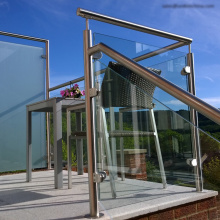 Inox Glass Balcony Balustrade for Railing System