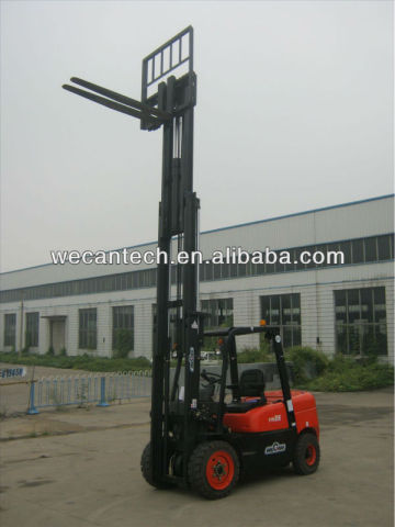 Chinese diesel forklift with full free lift mast