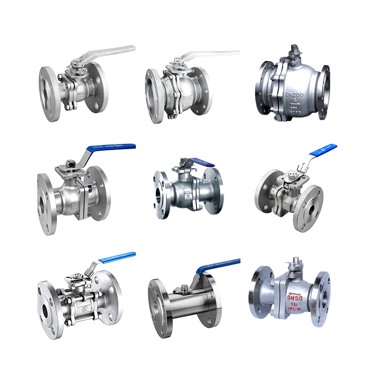 Class150 Material SS304 SS316 SS316L CF8 WCB Stainless Steel 2PC Flange End Ball Valve