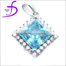 Aquamarine CZ silver925 pendant wholesale 925 silver