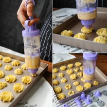 multifunctional DIY biscuit decorating syringe kit cookie press