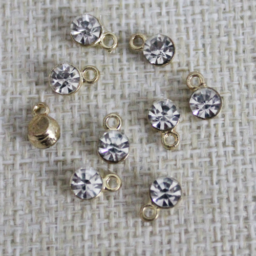 5mm Rhinestone Charms For Jewelry Making Crafting Fashion Earring Pendant