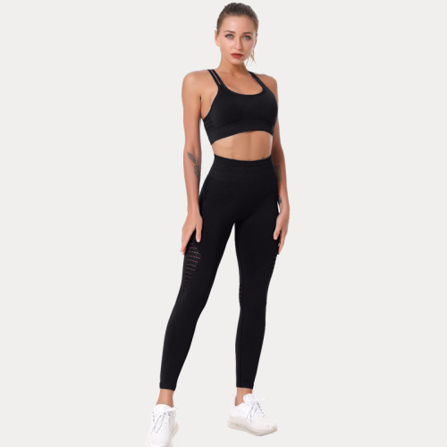 Nahtloses Yoga Sport-BH-Set für Frauen