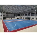 Hoog niveau indoor futsal PVC sport vloeren houtpatroon sportvloer