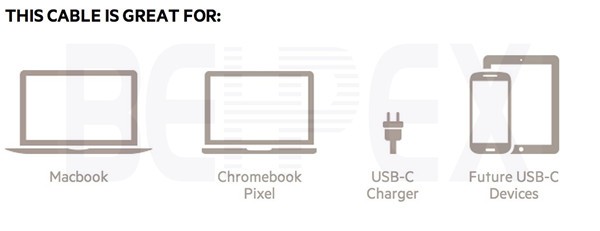 Durable nylon charging usb 3.0 type-c cable