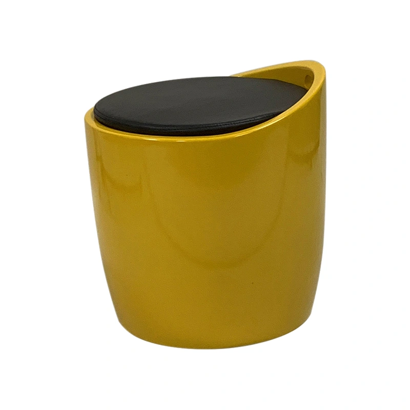 Handle Low Price ABS Plastic Wholesale Stool with Cushion Seat