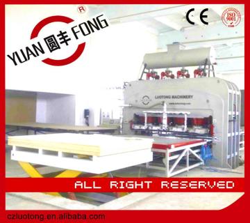 Short cycle laminate press machine