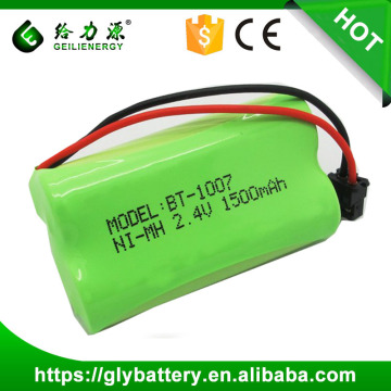 2.4v AA 1500mAh best Home Cordless telePhone Battery For Uniden BT-1007