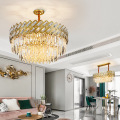 LEDER Golden Crystal Chandelier yamakono