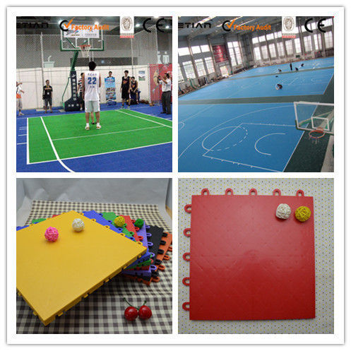 Durable Plastic Basketball Court Flooring / Non Toxic Basketball Gym Flooring