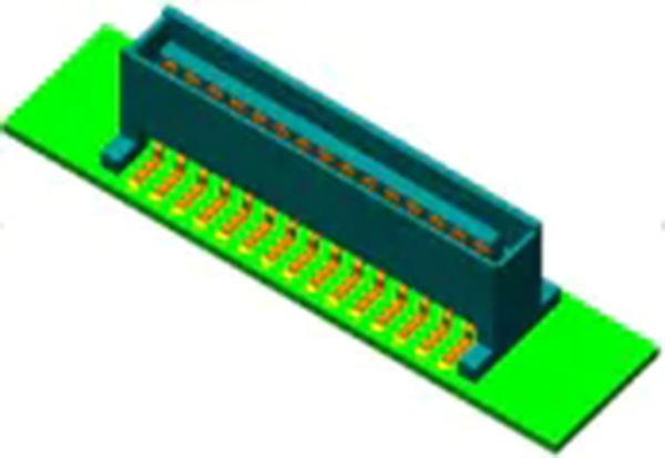 Single-slot male H10.6 board-to-board connector