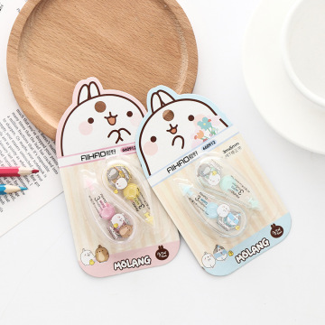 2pcs /Set Kawaii Fat Rabbit Correction Tape Erasers School Office Supply Student Kids Stationery Gift L57