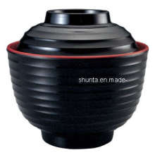100%Melamine Dinnerware- Miso Soup Bowl W/Lid (CC120S)