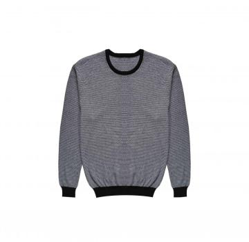 Men's Classic Knitted Purl Stitch Sweater Crewneck Pullover