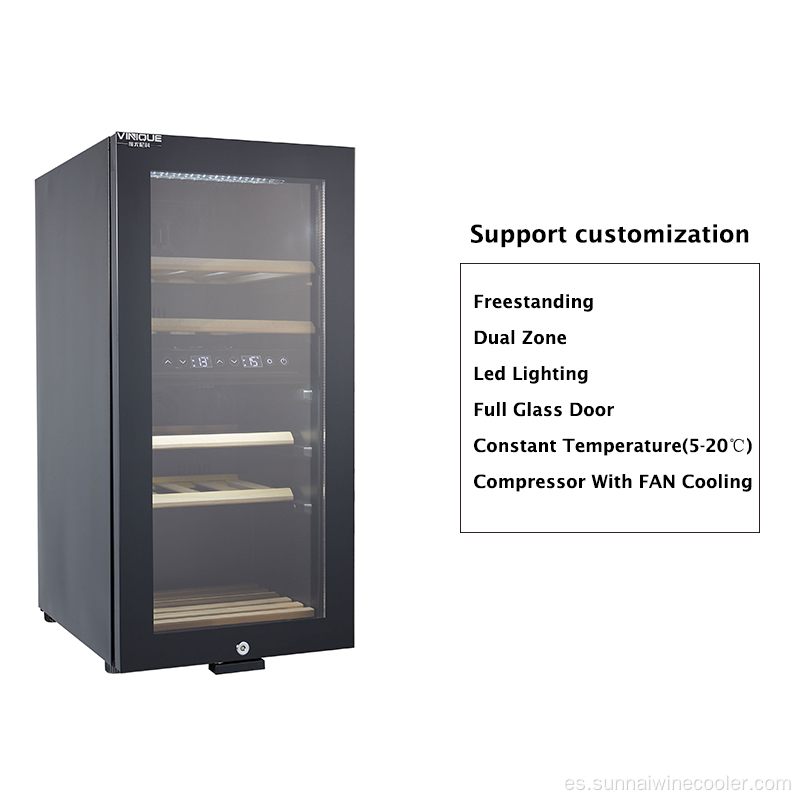 Control de temperatura del enfriador de vino Religers de vino inteligentes