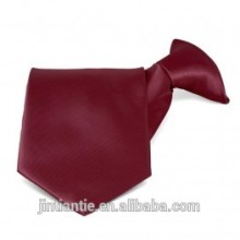 2016 popular solid plain pre-tie polyester mens woven neckties