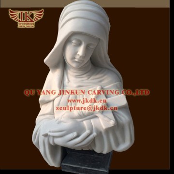 stone bust of Roman figurers sculptures