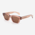 Square Full-rim Acetate Unisex Sunglasses 24A8016