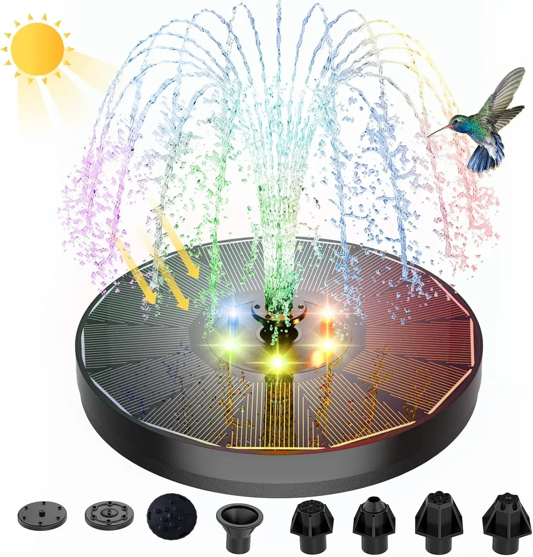 Eco-Friendly Solar-Powered Garden Fountain Pump for Tranquil Spaces