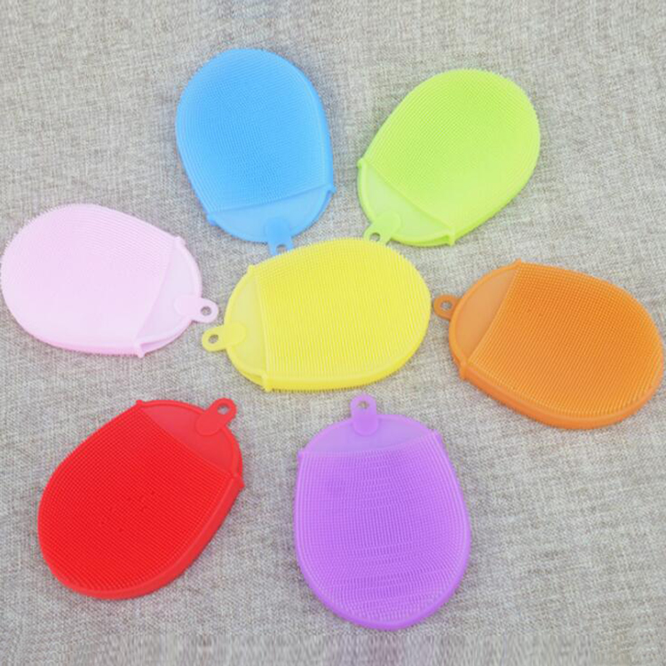 Household Silicone Dish Sponges for Kitchen Gadgets Brush Accessories Silicone Cleaning Dish Scrubber Brush