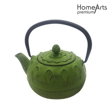 Lotus design cast iron tetsubin teapot kettle