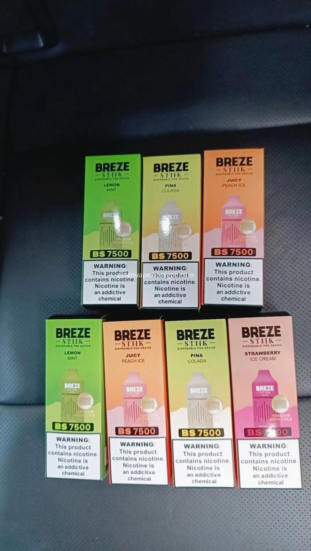 Good Sale Vape Breze 7500 Puffs 3