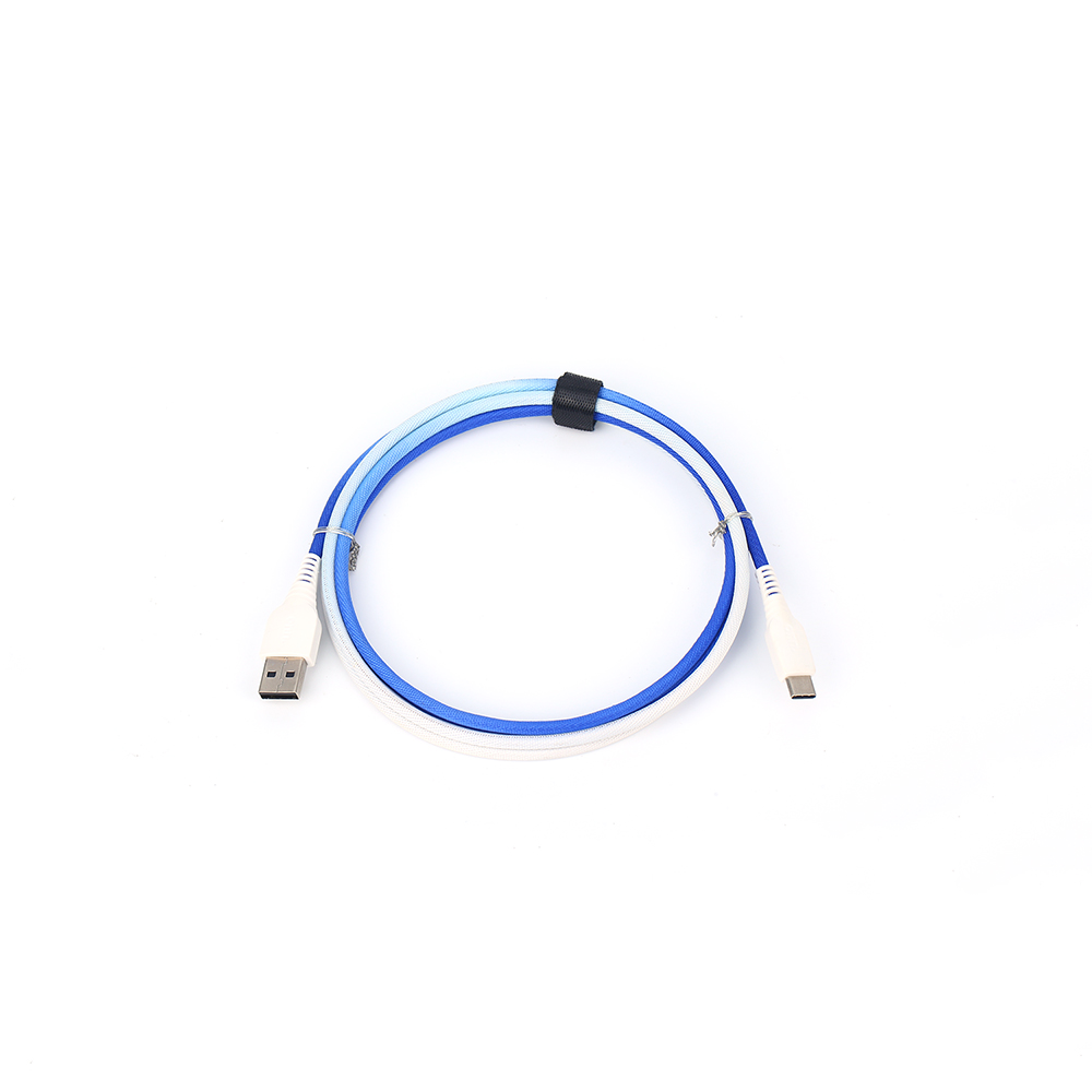 Colorful USBA to C Charger Cable with Nylon Braided