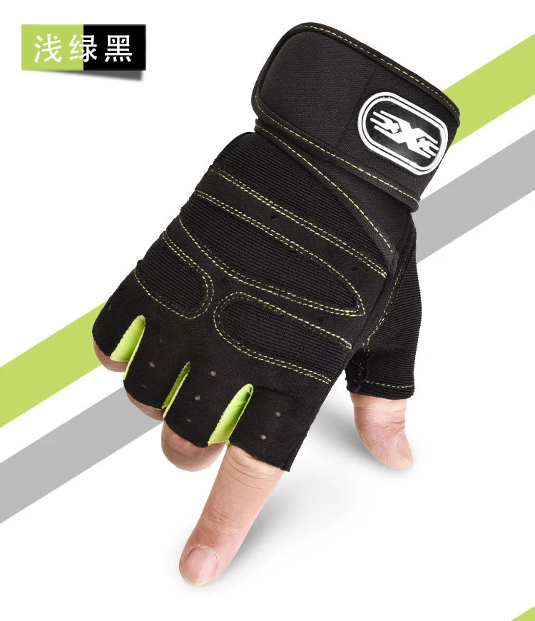 Wholesale Fashion High Quality Fitness Comfortable Half Finger Black Bicycle Gloves