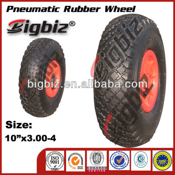 Rubber air wheel,300-4 solid rubber wheel for wheelbarrow