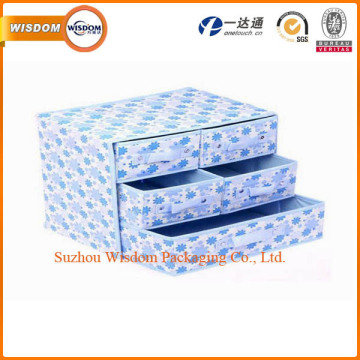 Cute fashion colorful fabric non woven drawer storage box